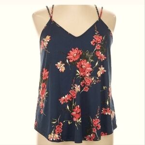 Papermoon Red and Blue Sleeveless Camisole Relaxed Fit